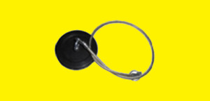 1.5″ Rubber Plug with Lanyard