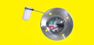 Magnetic - Top Viewing Magnetic Level Gauge (Plastic Bolt-on Header)