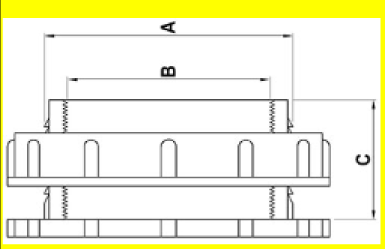 Bulk Head Fittings - 100mm / 4″ - additional view