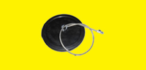 2″ Rubber Plug with Lanyard
