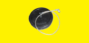 3″ Rubber Cap with Lanyard