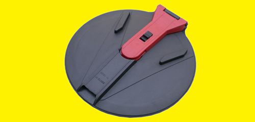 Lid and Ring- Vented (with Optional Rubber Seal / Gasket) - 450mm / 18″ (Hinged-Lock Arm) With Float Vent (also available in black color)