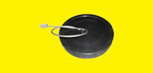 4″ Rubber Cap with Lanyard