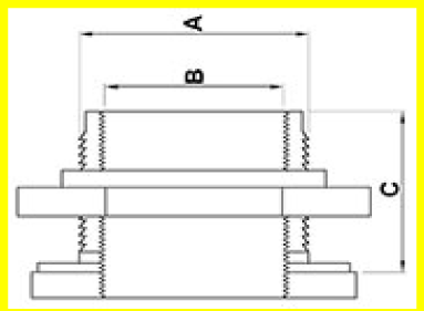 HDPE & GFN Left Hand Thread, Outlet Fittings. - 75mm / 3″ - additional view