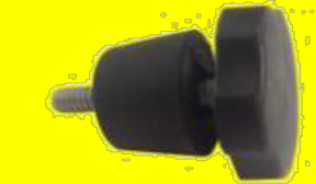 M6 Locking Knob with Rubber Plug